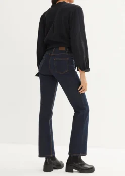 Discount Straight Jeans Mid Waist, Stretch Damen Kurzgrößen|Bekleidung·Shirts & Tops
