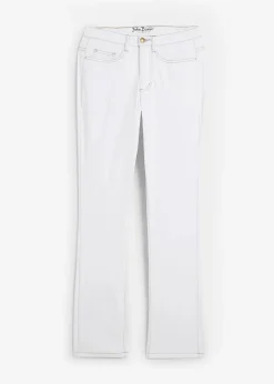 Discount Straight Jeans Mid Waist, Stretch Damen Jeans|Kurzgrößen