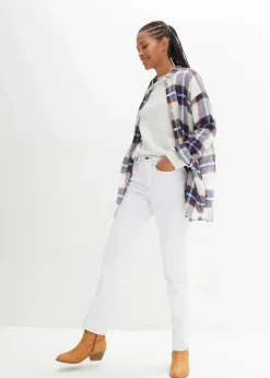 Discount Straight Jeans Mid Waist, Stretch Damen Jeans|Kurzgrößen