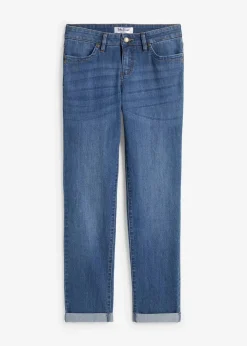 Hot Straight Jeans Mid Waist, Stretch Damen Kurzgrößen|Bekleidung·Shirts & Tops