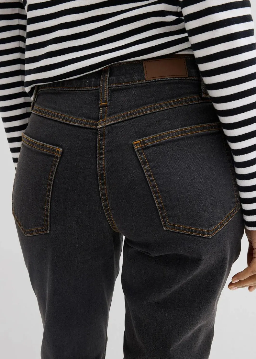Damen bonprix Kurzgrößen|Jeans|Straight Jeans Mid Waist, Stretch