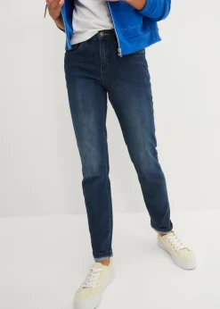 Clearance Straight Jeans Mid Waist, Stretch Damen Jeans|Kurzgrößen