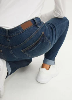 Straight Jeans Mid Waist, Stretch Damen Jeans|Kurzgrößen