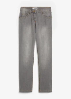 New Straight Jeans Mid Waist, Stretch Damen Jeans|Kurzgrößen