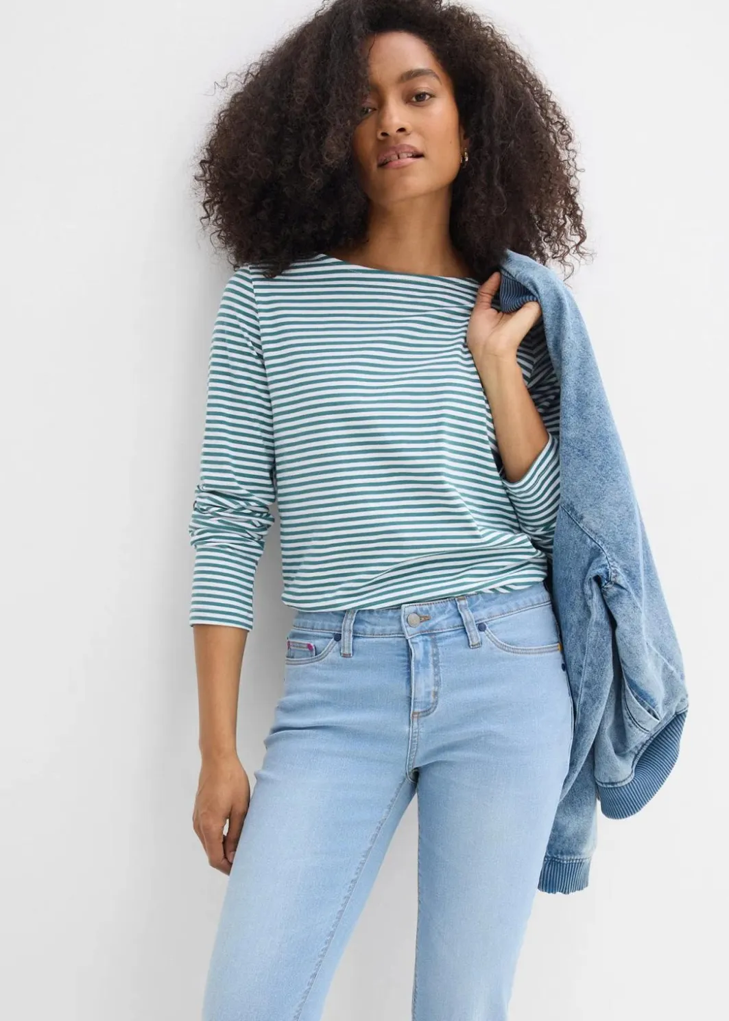 Straight Jeans Mid Waist, Stretch Damen Jeans|Kurzgrößen