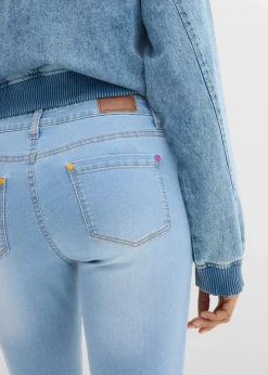 Straight Jeans Mid Waist, Stretch Damen Jeans|Kurzgrößen