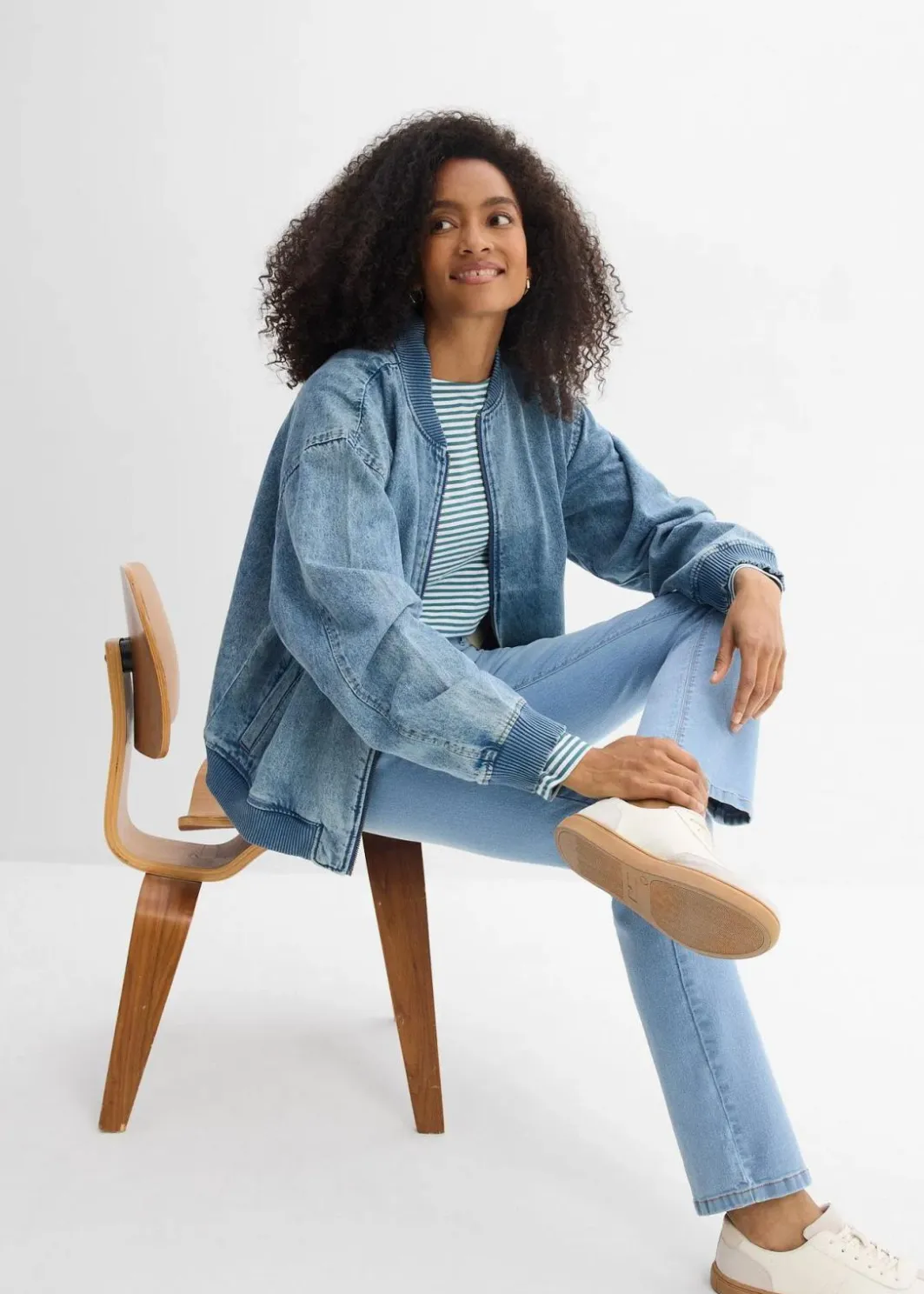 Straight Jeans Mid Waist, Stretch Damen Jeans|Kurzgrößen