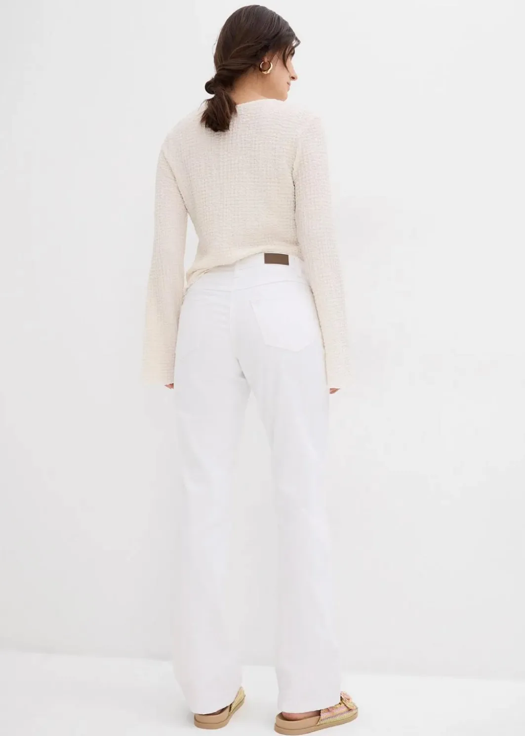 New Straight Jeans Mid Waist, Stretch Damen Kurzgrößen|Jeans