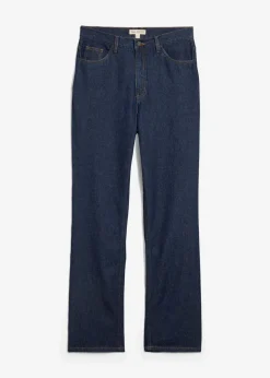Damen bonprix Bekleidung·Shirts & Tops|Nachhaltigere Materialien|Straight-Jeans, High Waist, Long aus Bio-Baumwolle