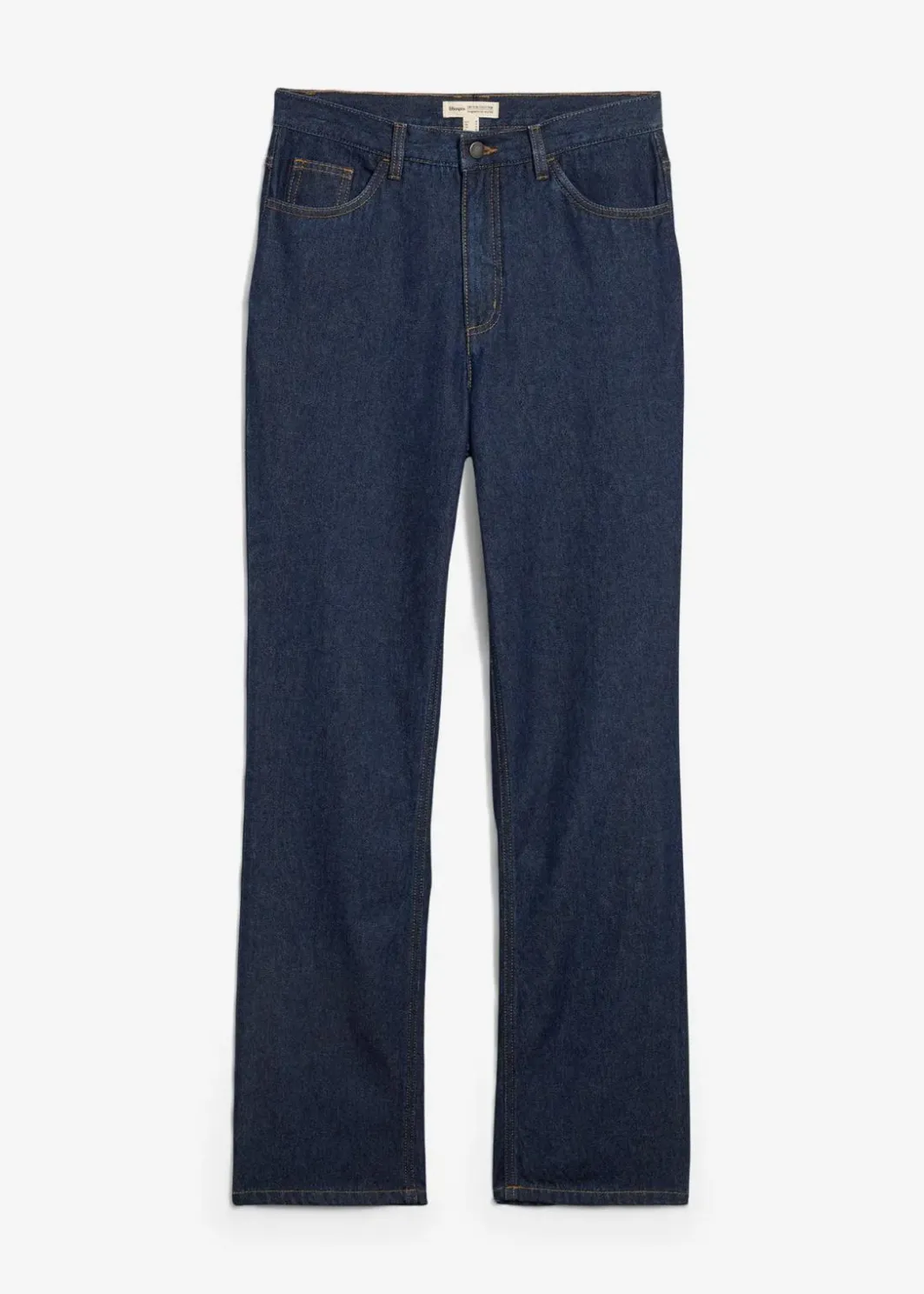 Damen bonprix Bekleidung·Shirts & Tops|Nachhaltigere Materialien|Straight-Jeans, High Waist, Long aus Bio-Baumwolle