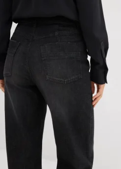 Damen bonprix Bekleidung·Shirts & Tops|Jeans|Straight-Jeans High Waist mit Turn Up