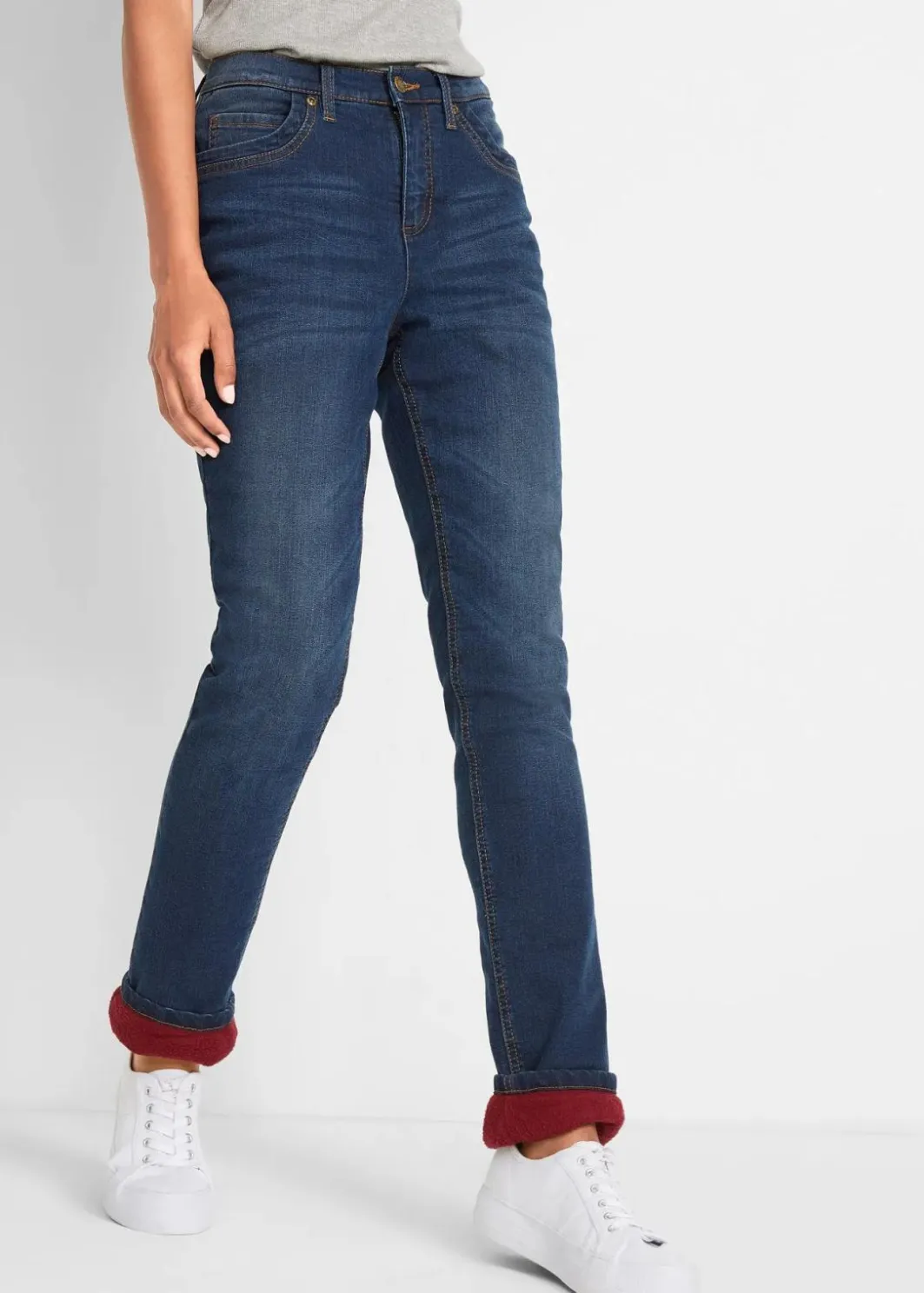 Discount Straight-Jeans High Waist, Thermo Damen Thermobekleidung|Jeans