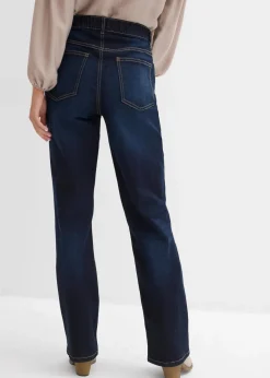 Damen bonprix Bekleidung·Shirts & Tops|Jeans|Straight-Jeans High Waist mit Taschendetails