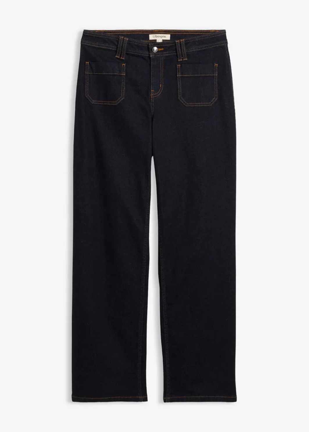 Damen bonprix Jeans|Bekleidung·Shirts & Tops|Straight-Jeans Mid Waist