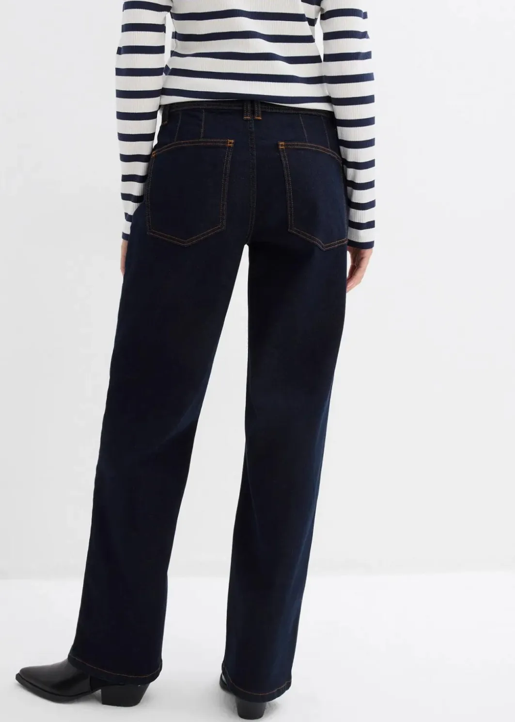 Damen bonprix Jeans|Bekleidung·Shirts & Tops|Straight-Jeans Mid Waist