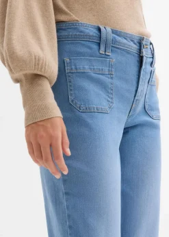 Clearance Straight-Jeans Mid Waist Damen Bekleidung·Shirts & Tops|Jeans