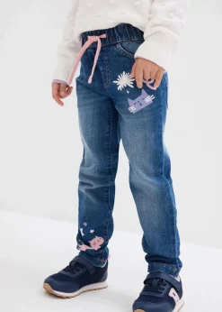 Kinder bonprix Mädchen 2-8 Jahre·Jeans & Hosen|Straight-Jeans Mid Waist
