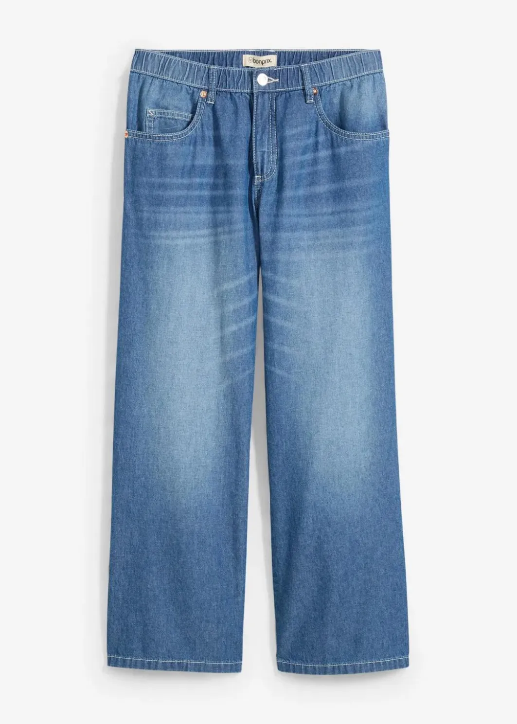 New Straight-Jeans Mid Waist, Bequembund Low Stretch cropped Damen Jeans|Bekleidung·Shirts & Tops