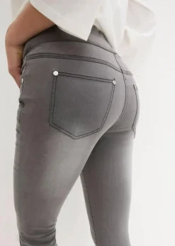 Best Straight-Jeans Mid Waist, Super Stretch mit Bequembund Damen Jeans|Kurzgrößen