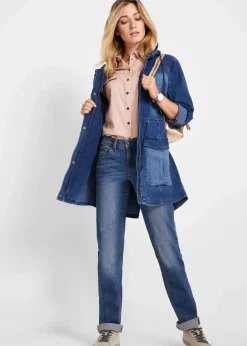 Best Straight-Jeans Mid Waist, Stretch Damen Bekleidung·Shirts & Tops|Jeans