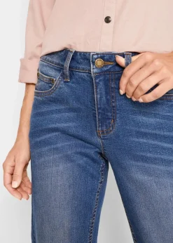 Best Straight-Jeans Mid Waist, Stretch Damen Bekleidung·Shirts & Tops|Jeans