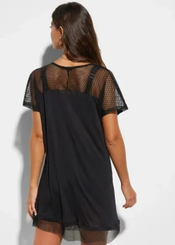 Damen bonprix Strandmode|Bademode·Strandmode|Strand Longshirt aus fließender Viskose