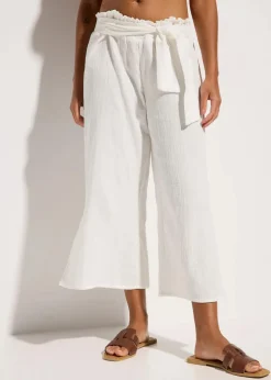 Strand Musselin 3/4-Hose Damen Hosen|Bekleidung·Kleider