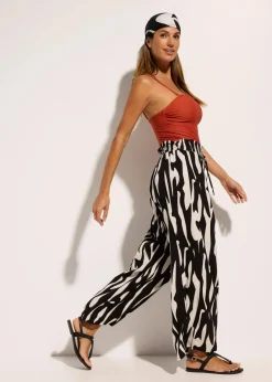 Hot Strandhose aus fließender Viskose Damen Hosen