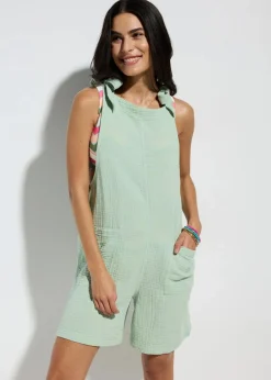 New Strandjumpsuit aus luftigem Musselin Damen Strandmode|Bademode·Strandmode