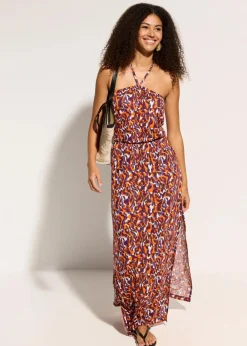 Clearance Strandkleid aus fließender Viskose Damen Strandmode|Bademode·Strandmode