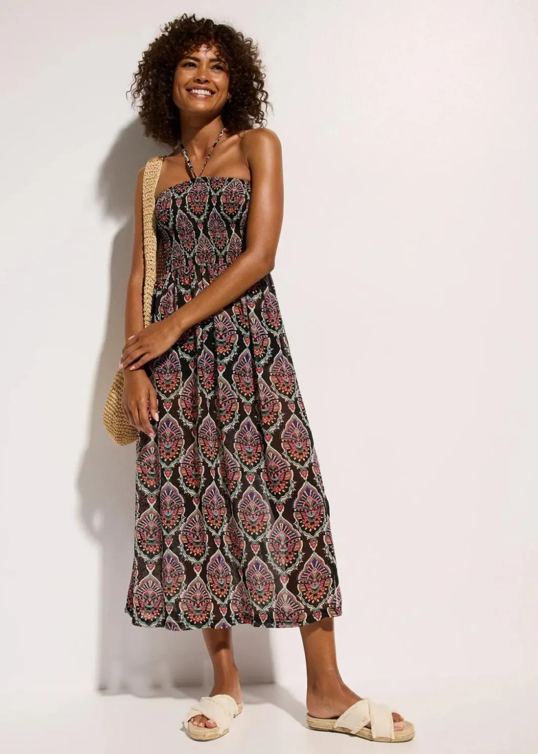 Online Strandkleid aus leichtem Chiffon Damen Strandmode|Bademode·Strandmode