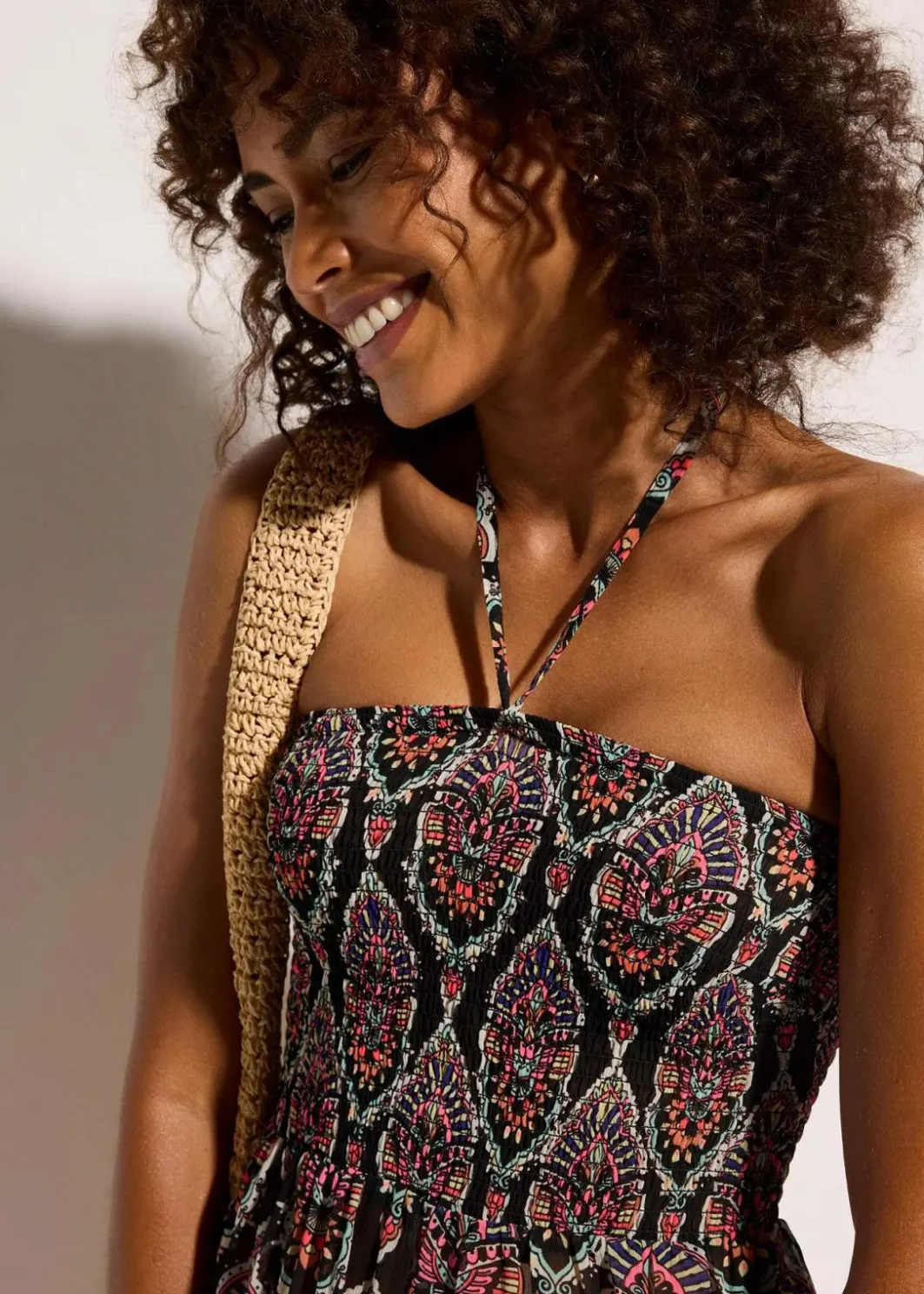 Online Strandkleid aus leichtem Chiffon Damen Strandmode|Bademode·Strandmode
