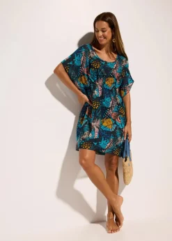 Discount Strandtunika aus leichtem Chiffon Damen Strandmode|Bademode·Strandmode