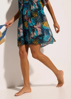 Discount Strandtunika aus leichtem Chiffon Damen Strandmode|Bademode·Strandmode