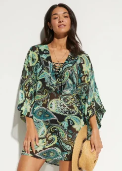 Damen bonprix Strandmode|Bademode·Strandmode|Strandtunika aus leichtem Chiffon