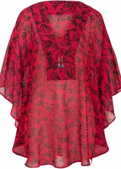 Damen bonprix Strandmode|Bademode·Strandmode|Strandtunika aus leichtem Chiffon