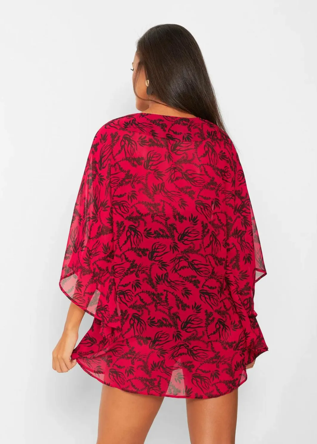 Damen bonprix Strandmode|Bademode·Strandmode|Strandtunika aus leichtem Chiffon