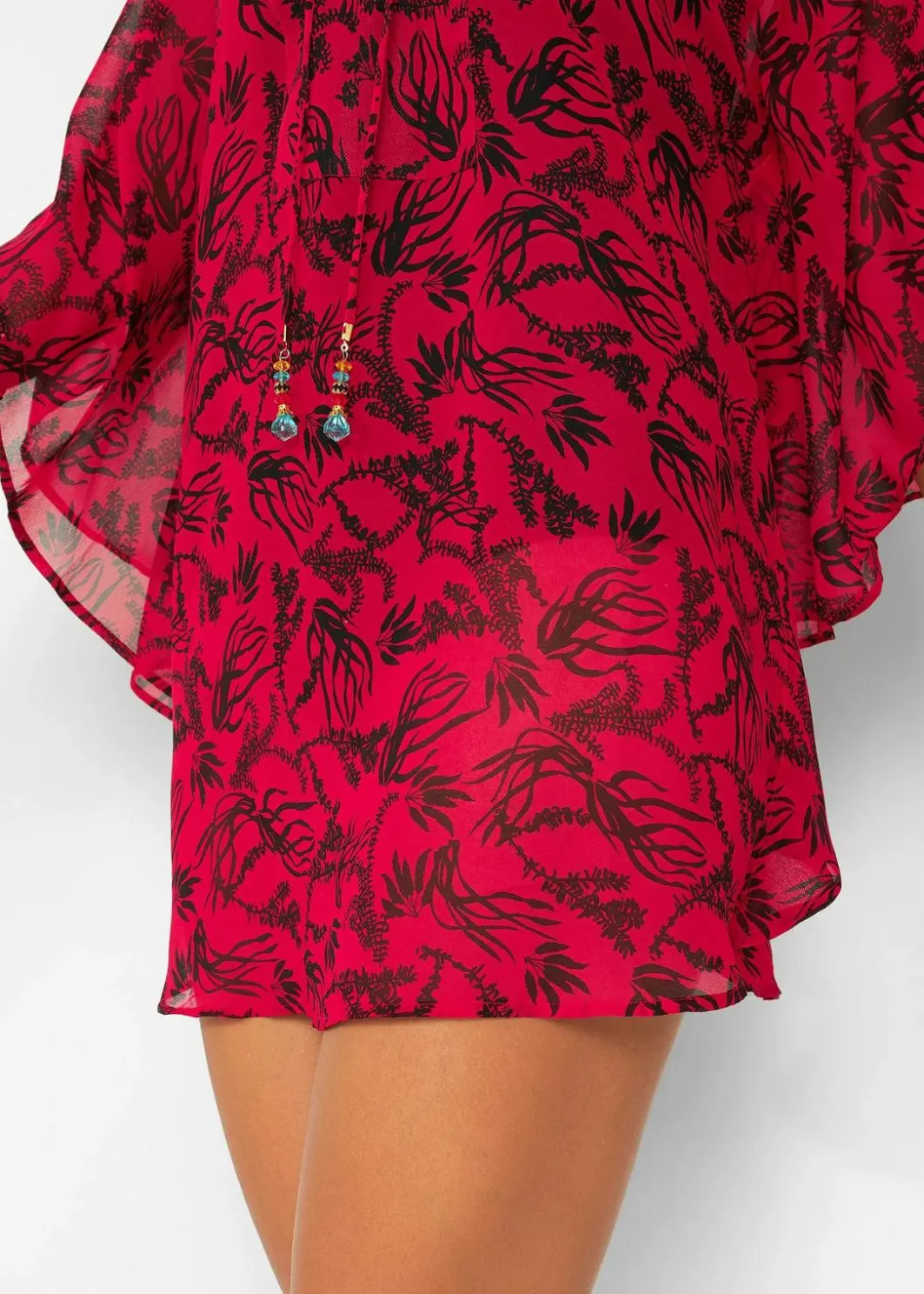 Damen bonprix Strandmode|Bademode·Strandmode|Strandtunika aus leichtem Chiffon