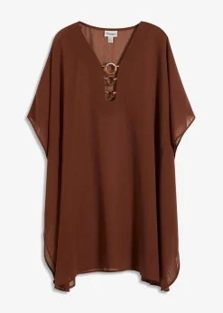 Damen bonprix Nachhaltigere Materialien|Kleider|Strandtunika aus leichtem Chiffon