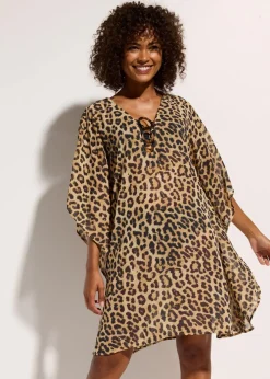 Damen bonprix Strandmode|Bademode·Strandmode|Strandtunika aus leichtem Chiffon
