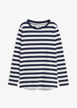 Discount Streifenshirt aus reiner Bio-Baumwolle Damen Shirts & Tops|Basics
