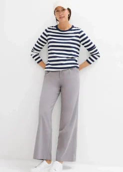 Discount Streifenshirt aus reiner Bio-Baumwolle Damen Shirts & Tops|Basics