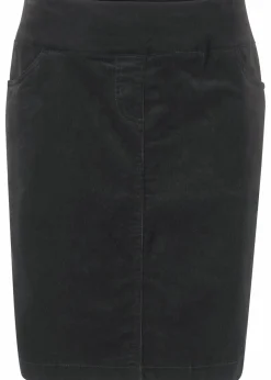 Damen bonprix Bekleidung·Sportbekleidung|Röcke|Stretch Baumwoll-Cordrock mit Bequembund