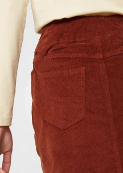 Damen bonprix Röcke|Bekleidung·Sportbekleidung|Stretch Baumwoll-Cordrock mit Bequembund