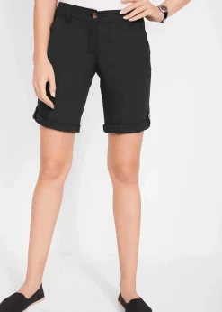Damen bonprix Hosen|Shorts|Stretch-Bermuda