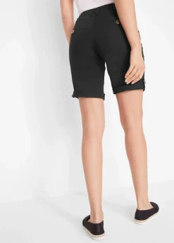 Damen bonprix Hosen|Shorts|Stretch-Bermuda