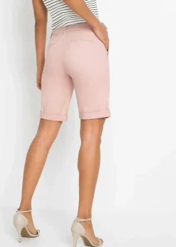Damen bonprix Hosen|Shorts|Stretch-Bermuda
