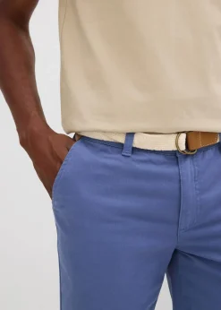 Herren bonprix Große Größen|Shorts|Stretch-Bermuda mit Gürtel, Regular Fit