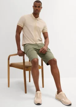 Clearance Stretch-Bermuda, Slim Fit Herren Große Größen|Shorts