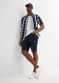 Stretch-Bermuda, Slim Fit Herren Hosen|Shorts